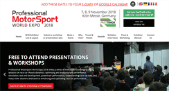 Desktop Screenshot of professionalmotorsport-expo.com